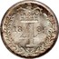 UK 4 Pence Groat 1884 KM# 732 *YE 4 AR* coin reverse