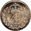 UK 4 Pence Groat 1891 Prooflike KM# 773 *YE 4 AR* coin reverse
