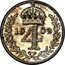 UK 4 Pence Groat 1902 Prooflike KM# 798 *YE 4 AR* coin reverse