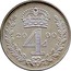 UK 4 Pence Groat 2000 Prooflike KM# 902 *YE 4 AR* coin reverse