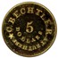 USA 5 Dollars. (1831-42) Proof restrike KM# 98 Christopher Bechtler (North Carolina) C. BECHTLER. AT RUTHERF: 5 DOLLARS. coin obverse