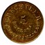 USA 5 Dollars 18XX KM# 78.2 Christopher Bechtler (Georgia) C. BECHTLER. AT RUTHERFORD 5 DOLLARS coin obverse
