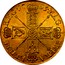 UK 5 Guineas Anne 1705 KM# 520.2 MAG BR ∙ FRA ET ∙ HIB REG ∙ coin reverse