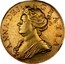 UK 5 Guineas Anne 1709 KM# 532 ANNA ∙ DEI ∙ GRATIA ∙ coin obverse