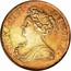 UK 5 Guineas Anne 1713 KM# 535 ANNA ∙ DEI ∙ GRATIA ∙ coin obverse