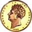UK 5 Pounds George IV 1826 Proof. Includes lettered edge patterns KM#Pn96 KM# 702 GEORGIUS IV DEI GRATIA coin obverse