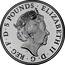 UK 5 Pounds Princess Charlotte Christening 2015 British Royal Mint Proof KM# 1299 ELIZABETH II∙D∙G∙REG∙F∙D∙5 POUNDS∙ J.C coin obverse