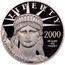 USA $50 American Eagle 2000 W KM# 316 LIBERTY E PLURIBUS UNUM IN GOD WE TRUST coin obverse