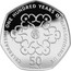 UK 50 Pence 100th Anniversary of Girl Guiding 2010 British Royal Mint Proof KM# 1165 CELEBRATING ONE HUNDRED YEARS OF GIRLGUIDING UK 50 PENCE DH JE coin reverse