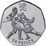 UK 50 Pence 2012 London Olympics - Fencing 2011 British Royal Mint Proof KM# 1191a 50 PENCE coin reverse