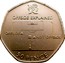 UK 50 Pence 2012 London Olympics - Football 2011 British Royal Mint KM# 1193 OFFSIDE EXPLAINED OFFSIDE NOT OFFSIDE 50 PENCE coin reverse