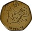 UK 50 Pence 2012 London Olympics - Weightlifting 2011 British Royal Mint KM# 1186 50 PENCE coin reverse