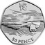 UK 50 Pence London 2012 Olympics - Aquatics 2011 British Royal Mint Proof KM# 1166a 50 PENCE coin reverse