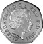 UK 50 Pence London 2012 Olympics - Athletics 2011 British Royal Mint Proof KM# 1150a ELIZABETH∙II∙D∙G∙ REG F∙D∙ 2011 IRB coin obverse