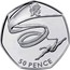 UK 50 Pence London 2012 Olympics - Gymnastics 2011 British Royal Mint Proof KM# 1170a 50 PENCE coin reverse