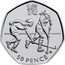 UK 50 Pence London 2012 Olympics - Hockey 2011 British Royal Mint Proof KM# 1171a 50 PENCE coin reverse