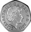 UK 50 Pence London 2012 Olympics - Sailing 2011 British Royal Mint Proof KM# 1178a ELIZABETH∙II∙D∙G REG∙F∙D∙2011 IRB coin obverse