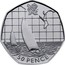 UK 50 Pence London 2012 Olympics - Sailing 2011 British Royal Mint Proof KM# 1178a 50 PENCE coin reverse