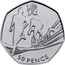 UK 50 Pence London 2012 Olympics - Triathlon 2011 British Royal Mint Proof KM# 1173a 50 PENCE coin reverse