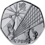 UK 50 Pence London 2012 Olympics - Volleyball 2011 British Royal Mint Proof KM# 1181a 50 PENCE coin reverse