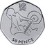 UK 50 Pence London 2012 Olympics - Weightlifting 2011 British Royal Mint Proof KM# 1186a 50 PENCE coin reverse