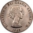 UK Crown Death of Winston Churchill 1965 Specimen KM# 910 ELIZABETH II DEI GRATIA REGINA F∙D∙ 1965 coin obverse