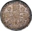 UK Crown George II Roses 1741 KM# 575.2 F ∙ D ∙ B ∙ - ET ∙ L ∙ D ∙ S ∙ R ∙ I ∙ - A ∙ T ∙ ET ∙ E ∙ - M ∙ B ∙ F ∙ ET ∙ - H ∙ REX ∙ coin reverse