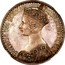 UK Crown Victoria 1847 Proof. Plain edge KM# 744 VICTORIA DEI GRATIA BRITANNIAR. REG: F:D. coin obverse