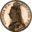 UK Crown Victoria 1887 KM# 765 VICTORIA D:G: BRITT: REGINA: F:D: coin obverse