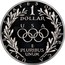 USA Dollar 1988 Olympics 1988 S KM# 222 UNITED STATES OF AMERICA 1 DOLLAR USA E PLURIBUS UNUM coin reverse