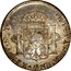 UK Dollar Countermark on Bolivia (Potosi) 8 Reales KM#73.1 ND Host Date: 1791-1804 KM# 653 HISPAN∙ET IND∙REX∙ MO ∙ 8R ∙F∙F∙ coin reverse
