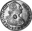 UK Dollar George IIII Countermarked 1791-1808 CM Date: ND(1797) KM# 638 GEORGIUS IIII DEI GRATIA coin obverse