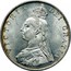 UK Double Florin Victoria 1887 Roman I KM# 763 VICTORIA DEI GRATIA coin obverse