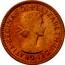 UK Farthing Elizabeth II 1955 Proof KM# 895 + ELIZABETH∙II∙DEI∙GRATIA∙REGINA∙F∙D: coin obverse