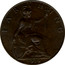 UK Farthing George V 1919 KM# 808.2 FARTHING *YEAR* coin reverse