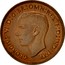 UK Farthing George VI 1938 Proof KM# 843 GEORGIVS VI D:G:BR:OMN:REX F:D:IND:IMP. H P coin obverse