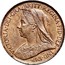UK Farthing Victoria 1895 KM# 788.1 VICTORIA ∙ DEI ∙ GRA ∙ BRITT ∙ REGINA ∙ FID coin obverse