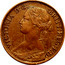 UK Farthing Victoria Beaded border 1860 KM# 747.1 VICTORIA D:G: BRITT:REG:F:D: coin obverse