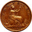 UK Farthing Victoria Beaded border 1860 KM# 747.1 FARTHING coin reverse