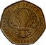 UK Fifty Pence 100th Anniversary of the Scouting Movement 2007 British Royal Mint Proof KM# 1073b FIFTY PENCE 1907 2007 BE PREPARED coin reverse