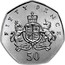 UK Fifty Pence Elizabeth II Christopher Ironside 2013 British Royal Mint Proof KM# 1246a FIFTY PENCE 50 coin reverse