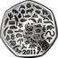UK Fifty Pence 50 years of the World Wildlife Fund (WWF) 2011 British Royal Mint Proof KM# 1196a WWF 2011 MD coin reverse