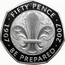 UK Fifty Pence Scouting Movement 2007 British Royal Mint Proof KM# 1073a * FIFTY PENCE * 1907 * BE PREPARED * 2007 K coin reverse