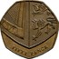 UK Fifty Pence Shield of the Royal Arms puzzle 6/6 2008 British Royal Mint KM# 1112 MD FIFTY PENCE coin reverse