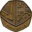 UK Fifty Pence (Shield of the Royal Arms) KM# 1112b FIFTY PENCE coin reverse