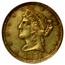 USA Five D. 1851 KM# 49 Schultz & Company SHULTS & CO coin obverse