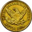 USA Five Dol. 1850 KM# 37.4 Moffat & Company S.M.V. CALIFORNIA GOLD FIVE DOL. coin reverse
