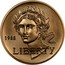 USA Five Dollars Olympics 1988 W KM# 223 LIBERTY 1988 coin obverse