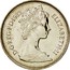 UK Five Pence Crowned Thistle 1982 KM# 929 D∙G∙REG∙F∙D∙1982 ELIZABETH∙II coin obverse