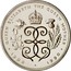 UK Five Pounds 90th Birthday of Queen Mother 1990 Proof KM# 962a QUEEN ELIZABETH THE QUEEN MOTHER EE ∙1900 ∙ 1990∙ coin reverse